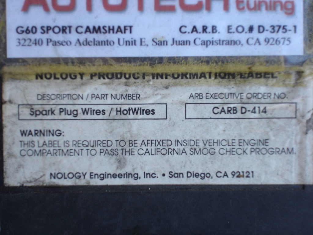The Corrado CARB EO Number thread VW Vortex Volkswagen Forum